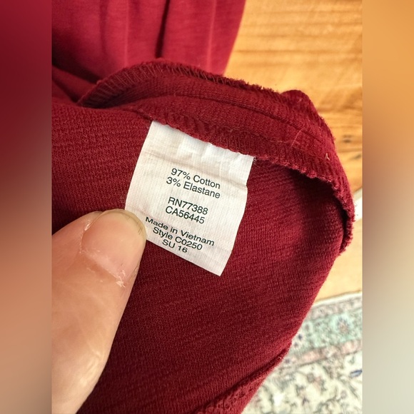 JCrew Burgundy Knit Dress w/ Pockets - Size Small - Picture 6 of 6